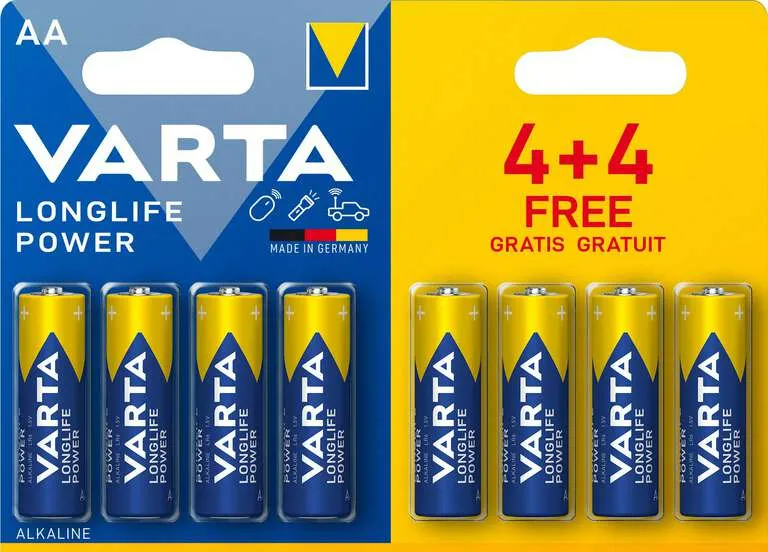 Varta Longlife Power AA Batterijen