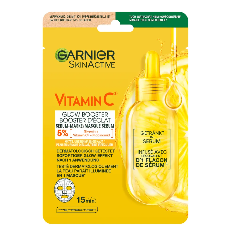 Garnier SkinActive Vitamin C Glow Booster Serum Masker