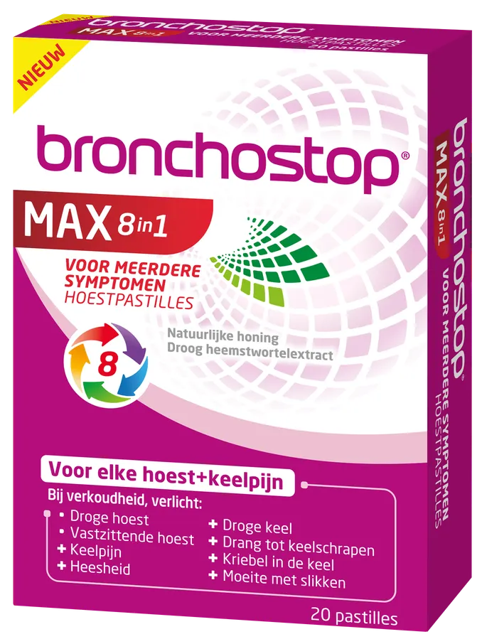 Bronchostop Max 8-in-1 Hoest Pastilles