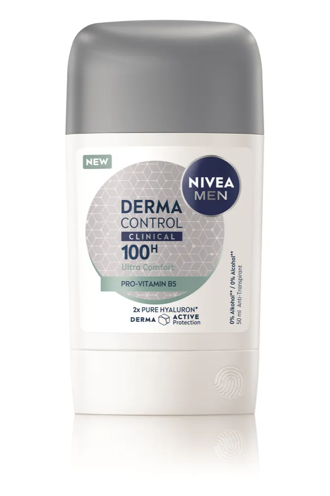 Nivea Men Derma Control Clinical 100H Ultra Comfort Anti-transpirant Stick