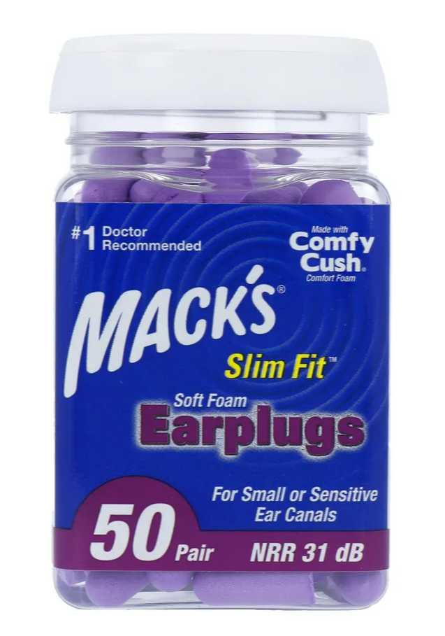 Macks Soft Foam Earplugs SafeSound Slim Fit