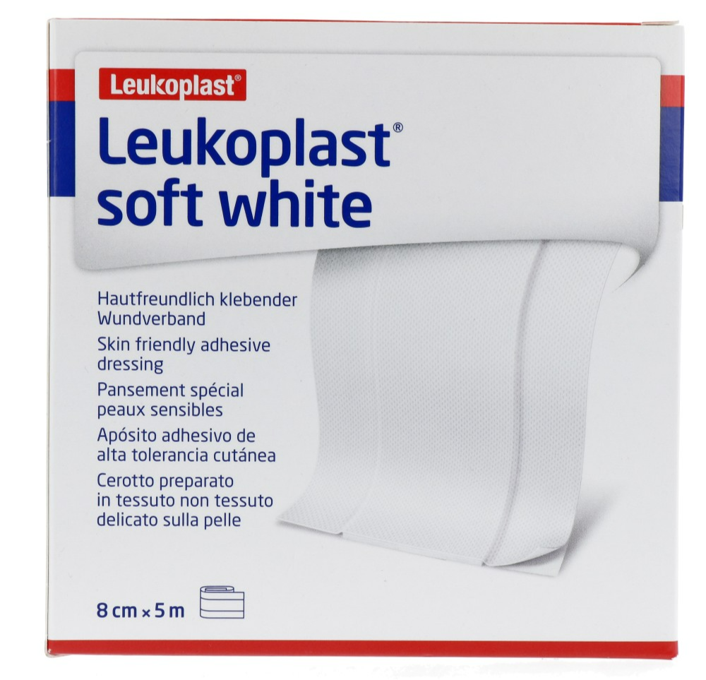 Leukoplast Soft White Wondpleister 5m x 8cm