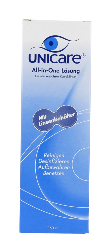 Unicare Alles-in-één Vloeistof Zachte Contactlenzen + Lenzenhouder