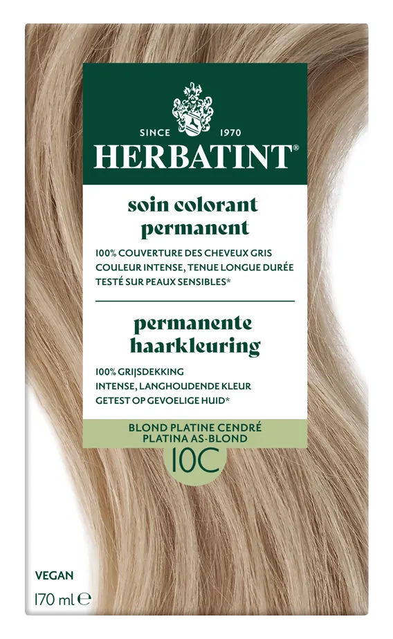 Herbatint Permanente Haarkleuring 10C Platina Asblond