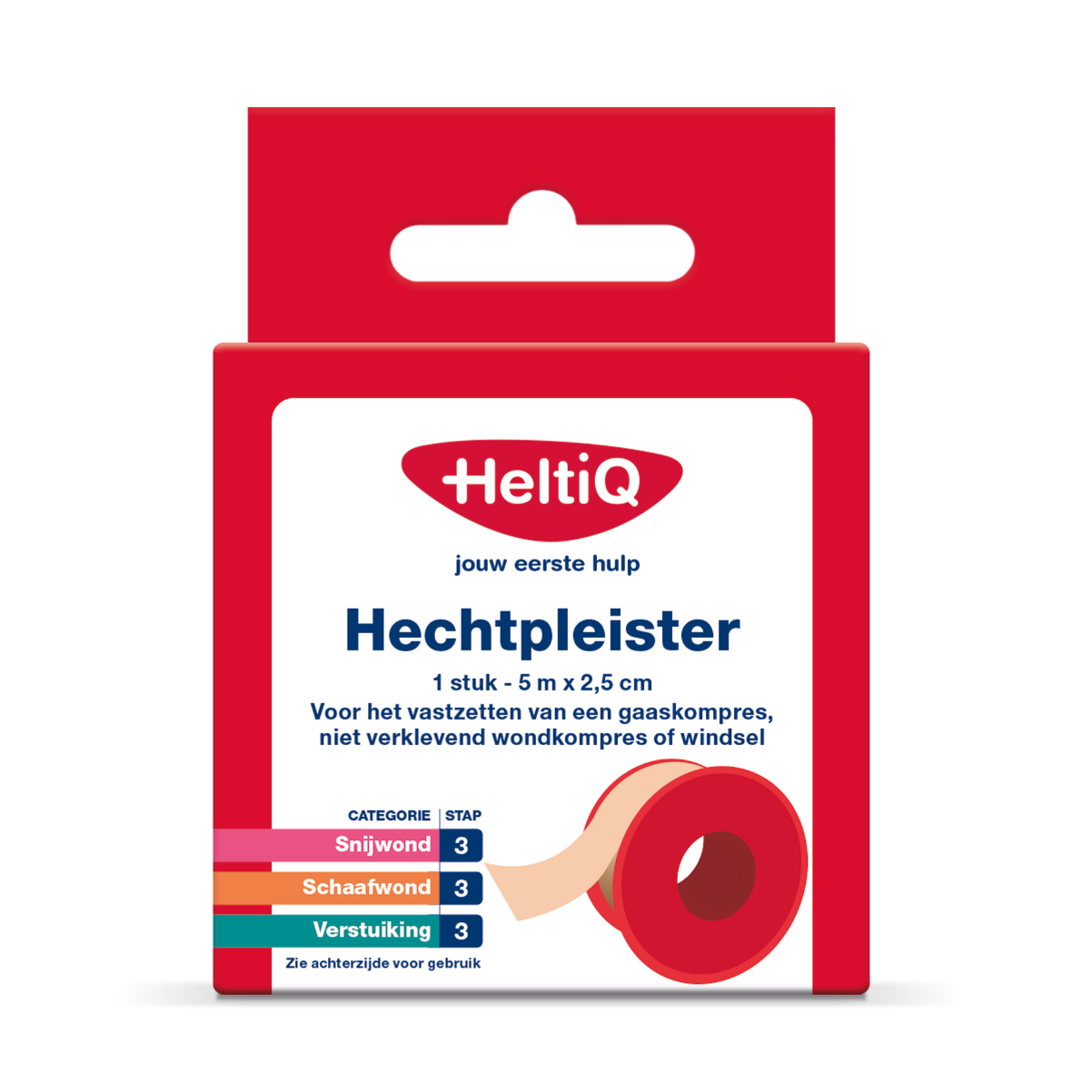 HeltiQ Hechtpleister 2,5cmx5m