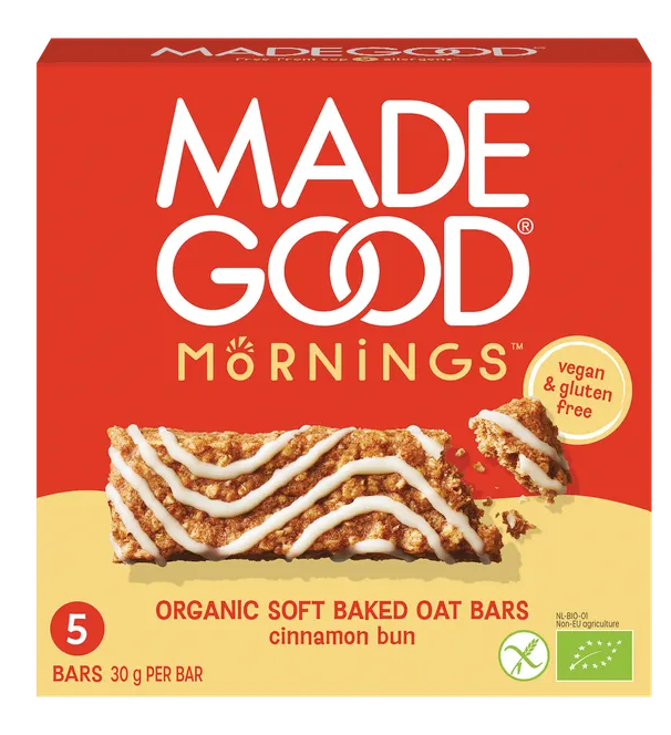 Made Good Mornings Cinnamon Bun Soft Oat Bars