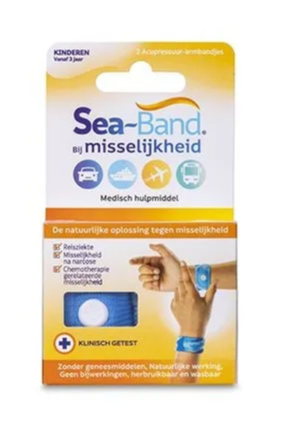 Sea Band Polsbandjes Bij Misselijkheid Kinderen Blauw