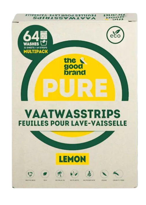 The Good Brand Pure Vaatwasstrips Lemon