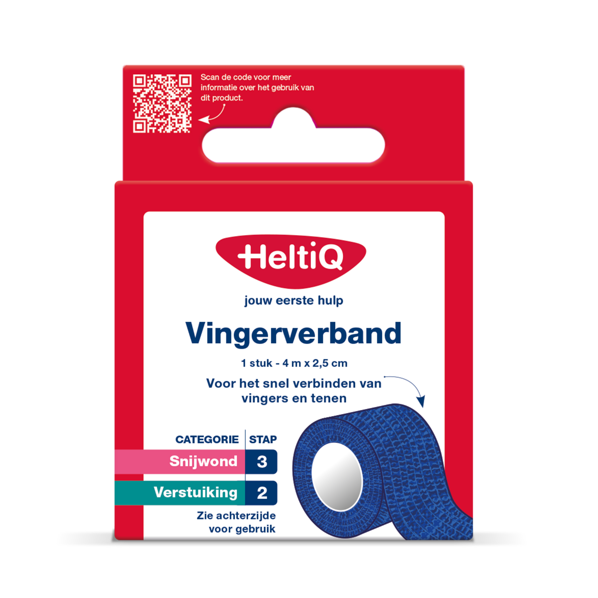 HeltiQ Vingerverband 4mx2,5cm