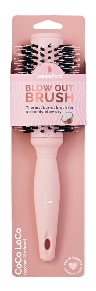 Lee Stafford Blow Out Brush Coco Loco Coconut Oil Infused