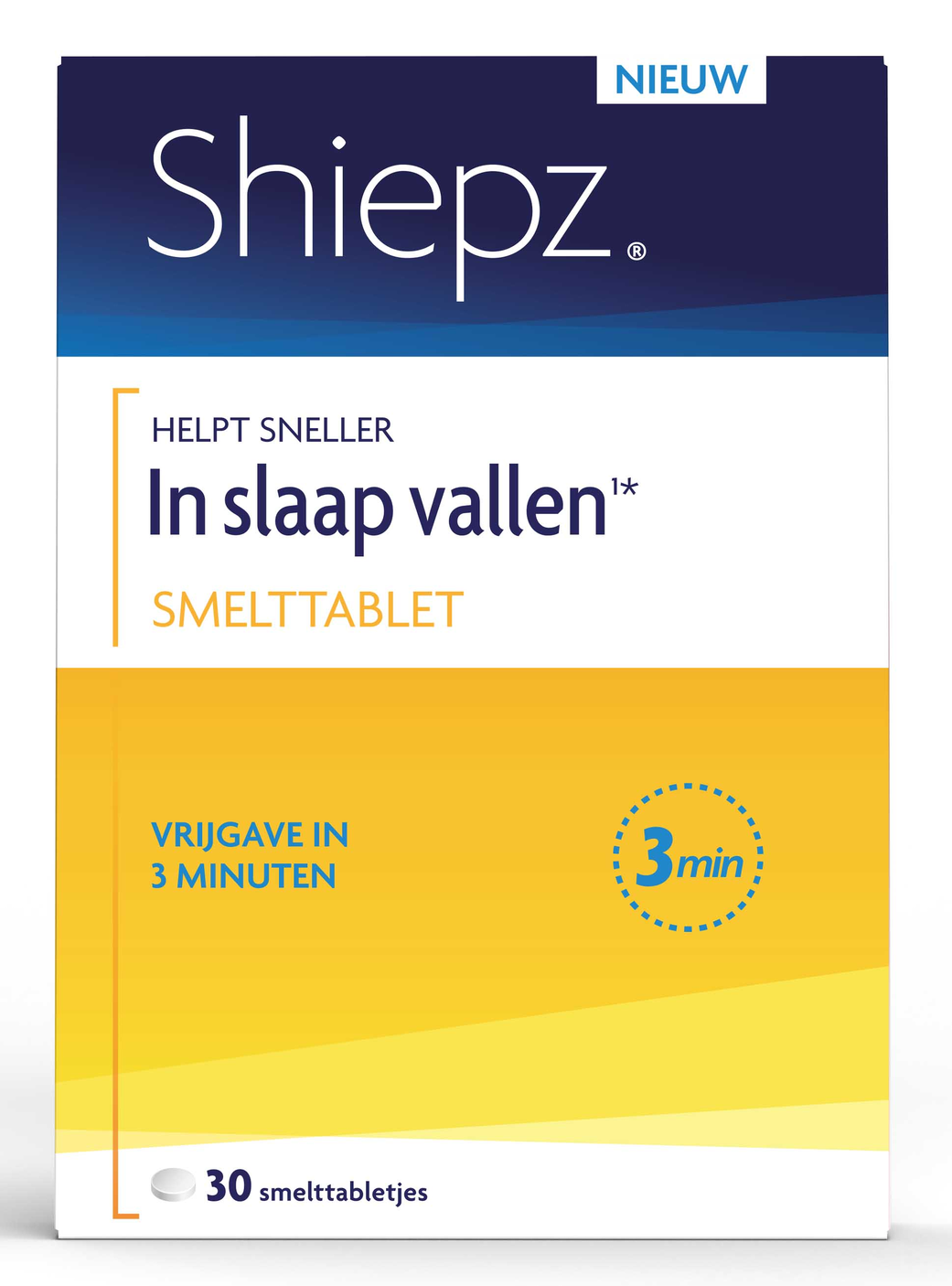 Shiepz Helpt Sneller in Slaap Vallen¹* Smelttabletten