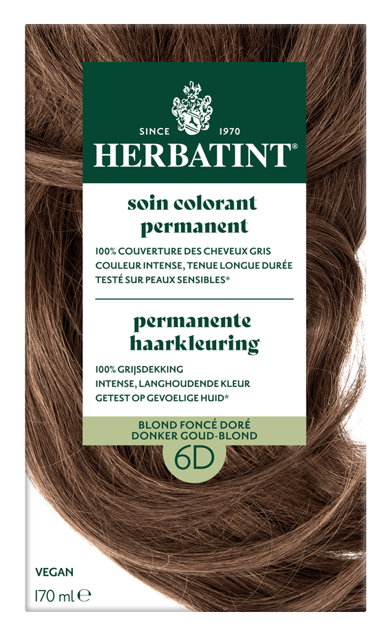 Herbatint Permanente Haarkleuring 6D Donker Goud-Blond