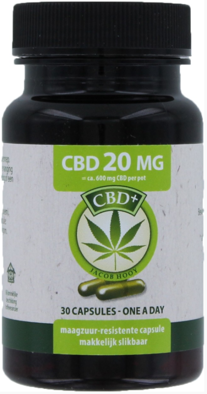 Jacob Hooy CBD+ 20mg Capsules