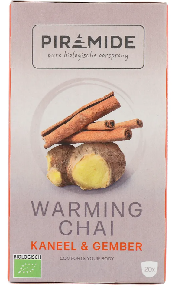 Piramide Warming Chai Kaneel & Gember Thee
