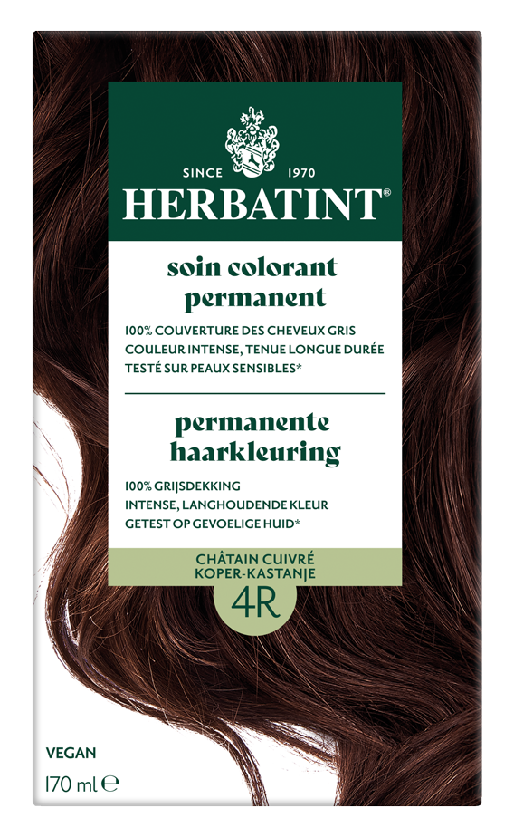 Herbatint Permanente Haarkleuring 4R Koper Kastanje