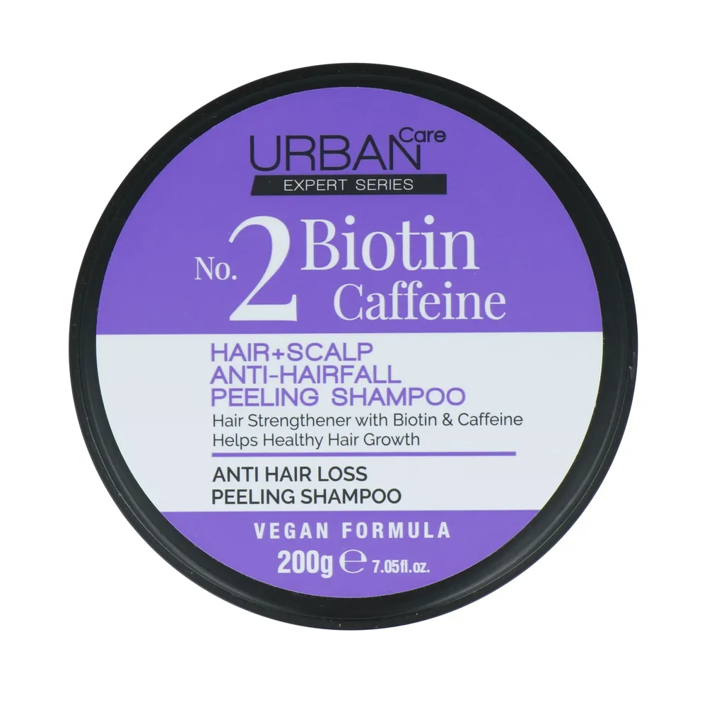 Urban Care No.2 Biotin Caffeine Hair + Scalp Anti-Hairfall Peeling Shampoo