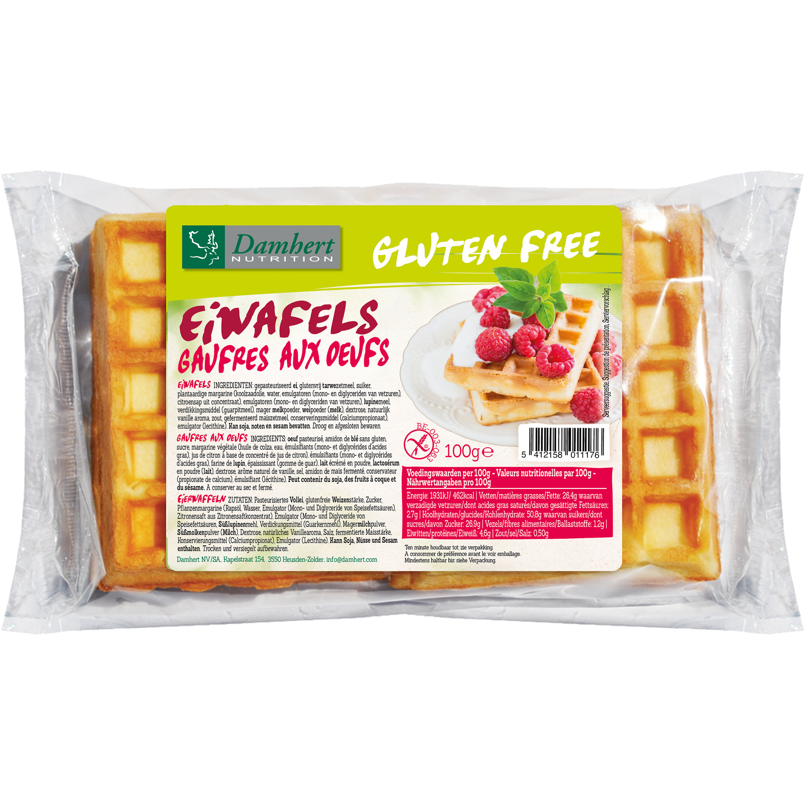 Damhert Gluten Free Eiwafels