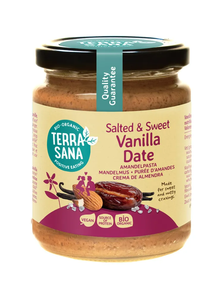 Terrasana Amandelpasta Salted & Sweet Vanilla Date