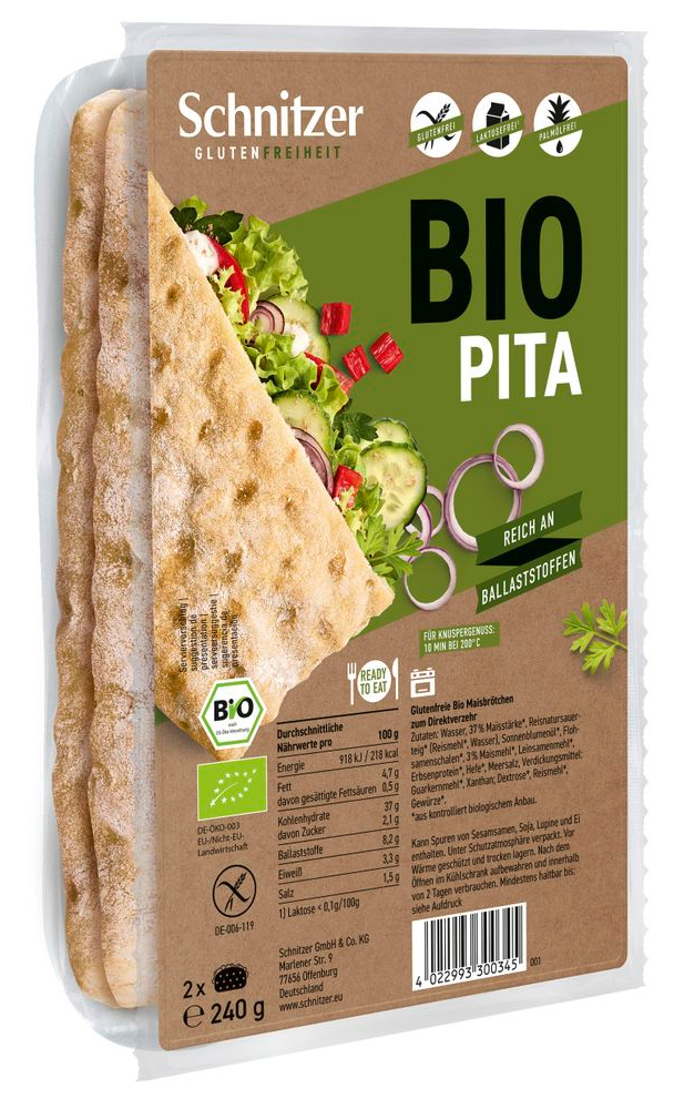 Schnitzer Gluten Freiheit Bio Pita