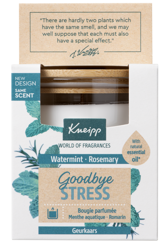 Kneipp Goodbye Stress Geurkaars Watermint-Rosemary